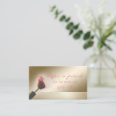 エレガント、モダンメイクアップブラシ紹介カード 紹介カード (スタンド正面)