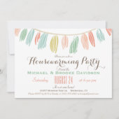 エレガント,モダン引っ越し祝いパーティーパーティの招待状 招待状 (正面)