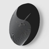 エレガント、モダン未来的な波の抽象化 ラージ壁時計 (傾斜)