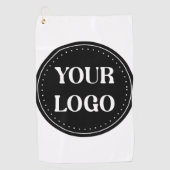 エレガント、モダン洗練、編集可能。 ゴルフタオル (正面)