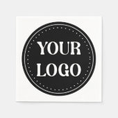 エレガント、モダン洗練、編集可能。 スタンダードカクテルナプキン (正面)