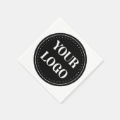 エレガント、モダン洗練、編集可能。 スタンダードカクテルナプキン (角)