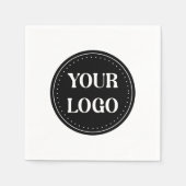 エレガント、モダン洗練、編集可能。 スタンダードカクテルナプキン (正面)