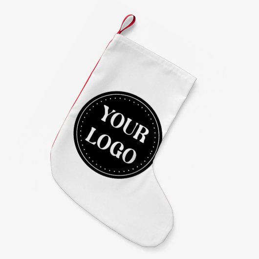 エレガント、モダン洗練、編集可能。 スモールクリスマスストッキング (正面 (吊り時))