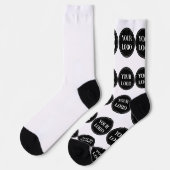 エレガント、モダン洗練、編集可能。 ソックス (左)