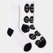 エレガント、モダン洗練、編集可能。 ソックス (右)