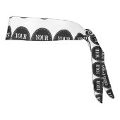 エレガント、モダン洗練、編集可能。 タイヘッドバンド (回転90)