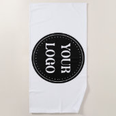 エレガント、モダン洗練、編集可能。 ビーチタオル (正面)