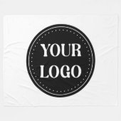 エレガント、モダン洗練、編集可能。 フリースブランケット (正面(横))