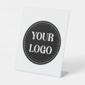 エレガント、モダン洗練、編集可能。 台座サイン (正面)