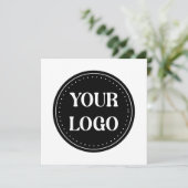 エレガント、モダン洗練、編集可能。 招待状 (スタンド正面)