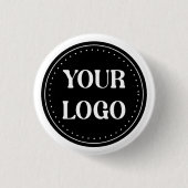 エレガント、モダン洗練、編集可能。 缶バッジ (正面)