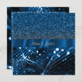 エレガント&モダン結婚のスプリット王室の 招待状 (正面/裏面)