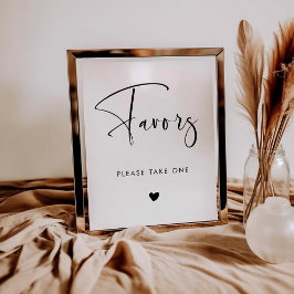 エレガント&モダン結婚式の引き出物 ポスター