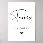 エレガント&モダン結婚式の引き出物 ポスター (正面)