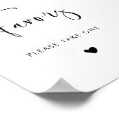 エレガント&モダン結婚式の引き出物 ポスター (角)