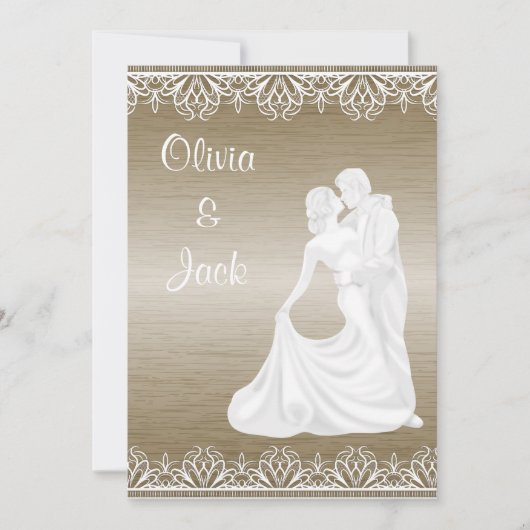 エレガント&モダン結婚式招待状 招待状 (正面)