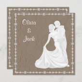 エレガント&モダン結婚式招待状 招待状 (正面/裏面)