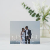 エレガント&モダン結婚s我々は結び目の写真 ポストカード (スタンド正面)
