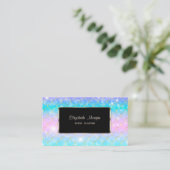 エレガント,モダン黒フレームのメイド 名刺 (スタンド正面)