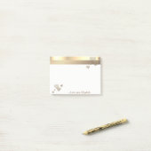 エレガント モダン ガーリー ハーツ - 名入れ対応 ポストイット (デスク上)