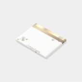 エレガント モダン ガーリー ハーツ - 名入れ対応 ポストイット (アングル)