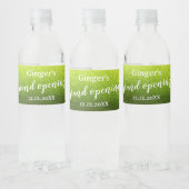 エレガント モダン グリッター グランドオープニング アニバーサリー ペットボトルラベル (ボトル)