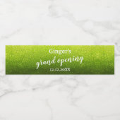 エレガント モダン グリッター グランドオープニング アニバーサリー ペットボトルラベル (シングルラベル)