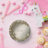 エレガント モダン ゴールド デコレーション ペーパーボウル (パーティー)