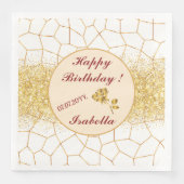 エレガント モダン ゴールド ホワイト ステンドグラス コレクション (正面)