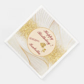 エレガント モダン ゴールド ホワイト リーフ ライン コレクション (コーナー)