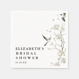 エレガント モダン シノワーズリー フラワーブライダルシャワー スタンダードカクテルナプキン