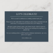 エレガント モダン シンプル エレメンツ ウェディング エンクロージャーカード (正面)