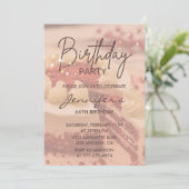 エレガント モダン シンプル ケーキ 66歳の誕生日 招待状 (スタンド正面)