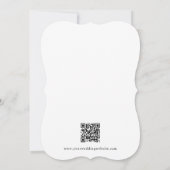 エレガント モダン シンプル テンプレート ブラック アンド ホワイト (裏面)