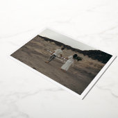 エレガント モダン シンプル フォトカード foil加工 箔シーズンカード (回転した状態)