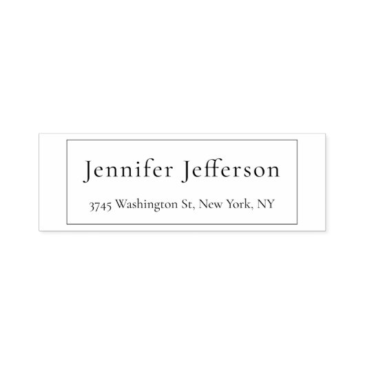 エレガント モダン シンプル プロフェッショナル セルフインキングスタンプ (デザイン)