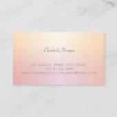 エレガント モダン ジオメトリック 光沢 名刺 (裏面)