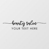 エレガント モダン スクリプト カリグラフィー ビューティー サロン ウィンドウサイン (シート)