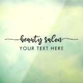 エレガント モダン スクリプト カリグラフィー ビューティー サロン ウィンドウサイン (シート3)