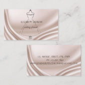 エレガント モダン スタイリッシュ ドレス 名刺 (正面/裏面)