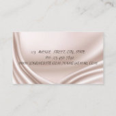 エレガント モダン スタイリッシュ ドレス 名刺 (裏面)