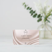 エレガント モダン スタイリッシュ ドレス 名刺 (スタンド正面)