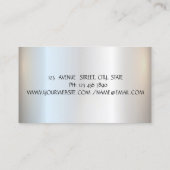 エレガント モダン ストライプ , グリッター ラッシュ, 名刺 (裏面)