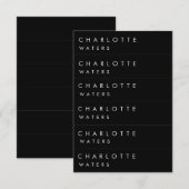 エレガント モダン ネームプレート 案内状 (正面/裏面)