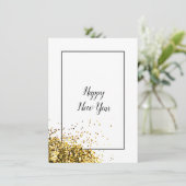 エレガント モダン ハッピー ニュー イヤー シーズンカード (スタンド正面)