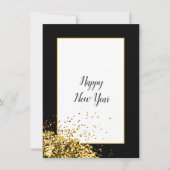 エレガント モダン ハッピー ニュー イヤー シーズンカード (正面)