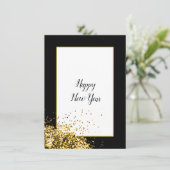 エレガント モダン ハッピー ニュー イヤー シーズンカード (スタンド正面)