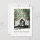 エレガント モダン ミニマル お礼カード サンキューカード (裏面)