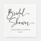 エレガント モダン ミニマル ブライダル シャワー スタンダードランチョンナプキン (正面)